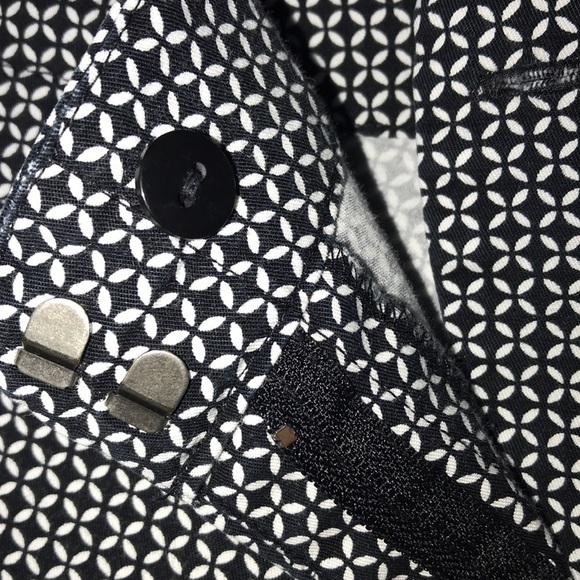 J.Jill Black & White Patterned Pants Size 10 - Picture 3 of 5